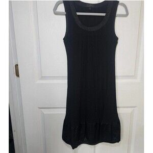 Women's Banana Republic Black Silk Dress Small LBD
